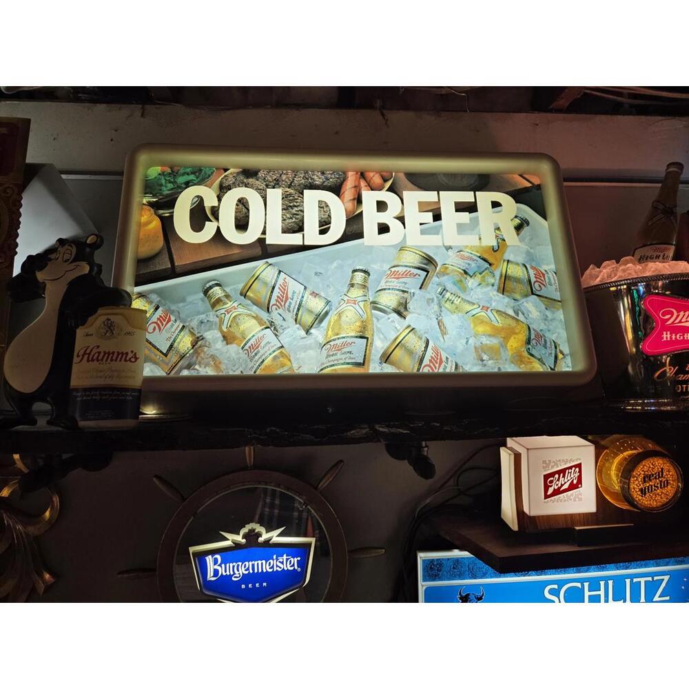 Vintage Miller Cold Beer Lighted Sign *Local pickup only